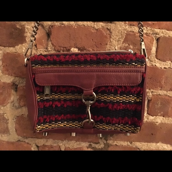 Rebecca Minkoff leather & knit crossbody handbag - Picture 3 of 4